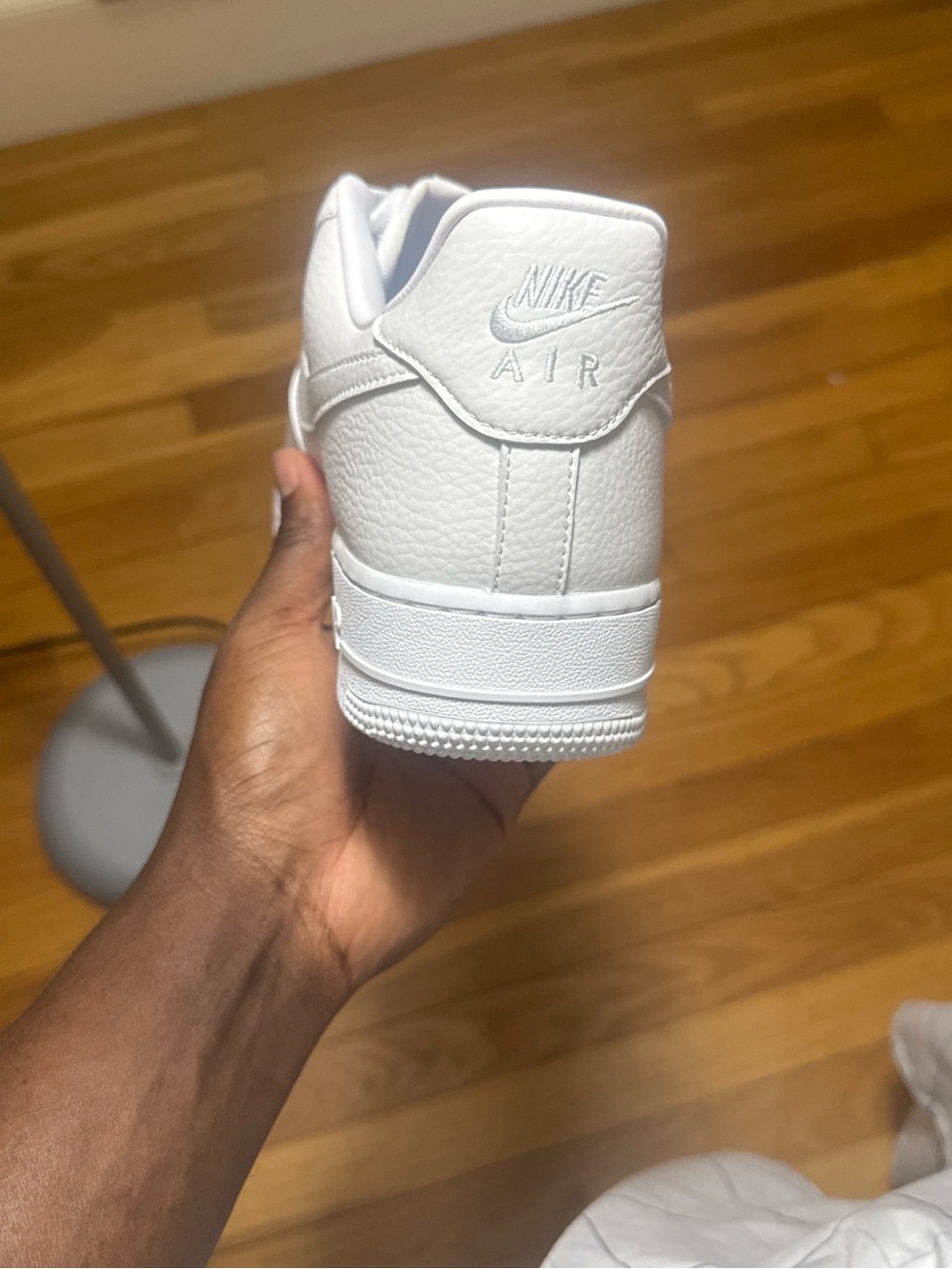 Nike All-White Leather Low-Top Sneaker